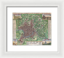 Load image into Gallery viewer, Old 1721 Map Of Rome - Framed Print