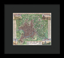 Load image into Gallery viewer, Old 1721 Map Of Rome - Framed Print