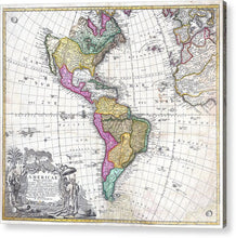 Load image into Gallery viewer, 1746 Map Of The Americas - Acrylic Print