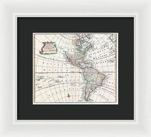 Load image into Gallery viewer, Old Map Of The Americas 1747 - Framed Print