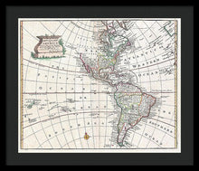 Load image into Gallery viewer, Old Map Of The Americas 1747 - Framed Print