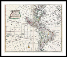 Load image into Gallery viewer, Old Map Of The Americas 1747 - Framed Print