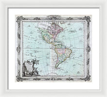 Load image into Gallery viewer, Old Map Of The Americas 1764 - Framed Print