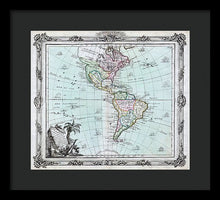 Load image into Gallery viewer, Old Map Of The Americas 1764 - Framed Print