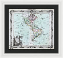 Load image into Gallery viewer, Old Map Of The Americas 1764 - Framed Print