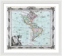 Load image into Gallery viewer, Old Map Of The Americas 1764 - Framed Print