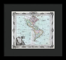 Load image into Gallery viewer, Old Map Of The Americas 1764 - Framed Print