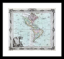 Load image into Gallery viewer, Old Map Of The Americas 1764 - Framed Print