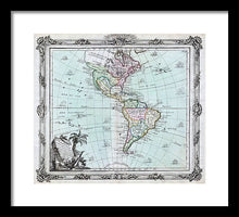 Load image into Gallery viewer, Old Map Of The Americas 1764 - Framed Print