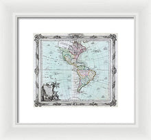 Load image into Gallery viewer, Old Map Of The Americas 1764 - Framed Print