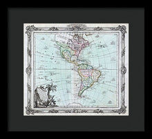 Load image into Gallery viewer, Old Map Of The Americas 1764 - Framed Print