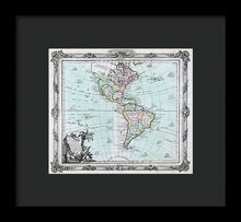 Load image into Gallery viewer, Old Map Of The Americas 1764 - Framed Print