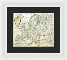 Load image into Gallery viewer, Old Map Of Europe 1789 - Framed Print