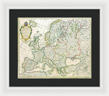 Load image into Gallery viewer, Old Map Of Europe 1789 - Framed Print