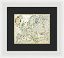 Load image into Gallery viewer, Old Map Of Europe 1789 - Framed Print