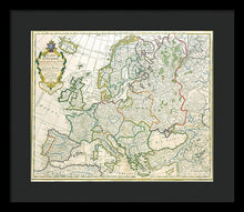 Load image into Gallery viewer, Old Map Of Europe 1789 - Framed Print