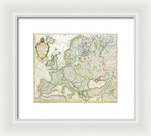 Load image into Gallery viewer, Old Map Of Europe 1789 - Framed Print