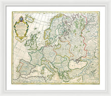 Load image into Gallery viewer, Old Map Of Europe 1789 - Framed Print