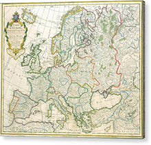 Load image into Gallery viewer, Old Map Of Europe 1789 - Acrylic Print