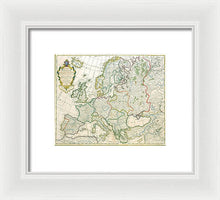 Load image into Gallery viewer, Old Map Of Europe 1789 - Framed Print