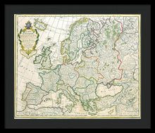 Load image into Gallery viewer, Old Map Of Europe 1789 - Framed Print