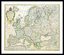 Load image into Gallery viewer, Old Map Of Europe 1789 - Framed Print