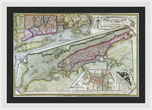 Load image into Gallery viewer, Old Map Of New York City 1821 - Framed Print