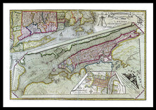 Load image into Gallery viewer, Old Map Of New York City 1821 - Framed Print