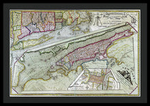 Load image into Gallery viewer, Old Map Of New York City 1821 - Framed Print