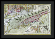 Load image into Gallery viewer, Old Map Of New York City 1821 - Framed Print