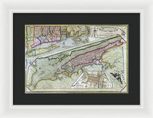 Load image into Gallery viewer, Old Map Of New York City 1821 - Framed Print