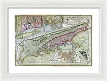 Load image into Gallery viewer, Old Map Of New York City 1821 - Framed Print