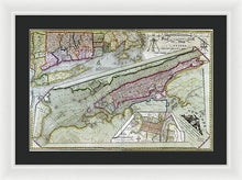 Load image into Gallery viewer, Old Map Of New York City 1821 - Framed Print