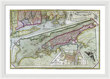 Load image into Gallery viewer, Old Map Of New York City 1821 - Framed Print