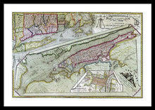 Load image into Gallery viewer, Old Map Of New York City 1821 - Framed Print