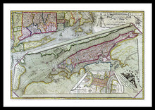 Load image into Gallery viewer, Old Map Of New York City 1821 - Framed Print