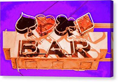 Vintage Bar Sign - Canvas Print