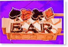 Load image into Gallery viewer, Vintage Bar Sign - Purple - Canvas Print