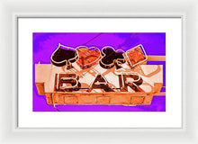 Load image into Gallery viewer, Vintage Bar Sign - Purple - Framed Print
