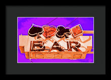 Load image into Gallery viewer, Vintage Bar Sign - Purple - Framed Print