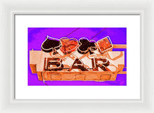 Load image into Gallery viewer, Vintage Bar Sign - Purple - Framed Print