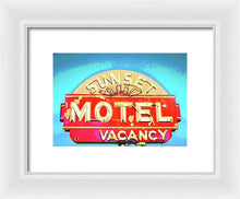 Load image into Gallery viewer, Vintage Motel Sign - Framed Print