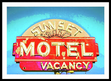 Load image into Gallery viewer, Vintage Motel Sign - Framed Print