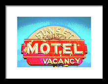 Load image into Gallery viewer, Vintage Motel Sign - Framed Print