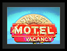 Load image into Gallery viewer, Vintage Motel Sign - Framed Print