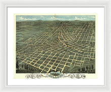 Load image into Gallery viewer, Old Map Of Atlanta 1871 - Framed Print