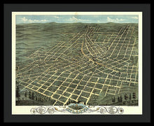 Load image into Gallery viewer, Old Map Of Atlanta 1871 - Framed Print