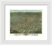 Load image into Gallery viewer, Old Map Of Atlanta 1871 - Framed Print