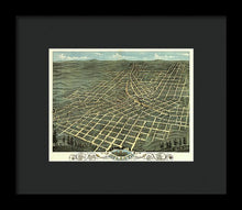 Load image into Gallery viewer, Old Map Of Atlanta 1871 - Framed Print