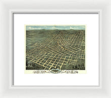 Load image into Gallery viewer, Old Map Of Atlanta 1871 - Framed Print